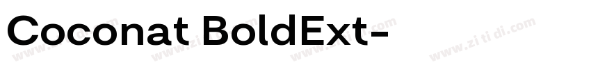 Coconat BoldExt字体转换